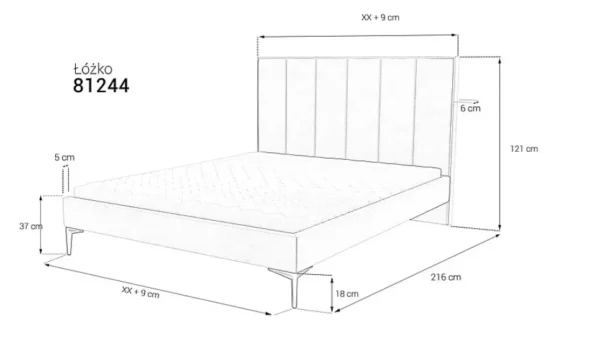 Łóżko 81244 - obrazek 2