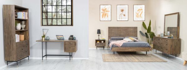 Maze MAZK01 Łóżko 180cm + 2 szafki nocne MAZB02 - obrazek 2