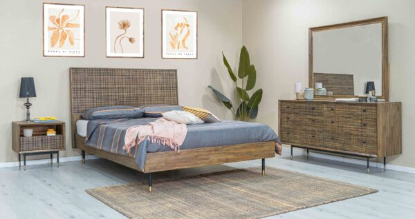 Maze MAZK01 Łóżko 180cm + 2 szafki nocne MAZB02 - obrazek 3